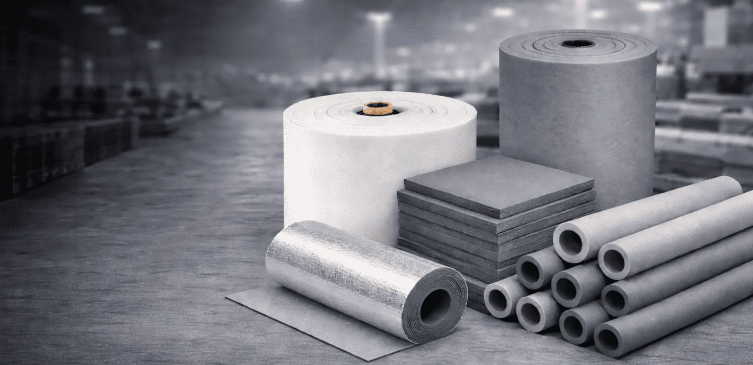 Xcell Foam cross-linked polyethylene insulation products for pipes, roofs, and industrial applications